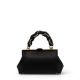Cromia Дамска черна чанта с обков - изглед 1