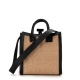 Casadei Дамска бежова чанта с черен кант - изглед 3