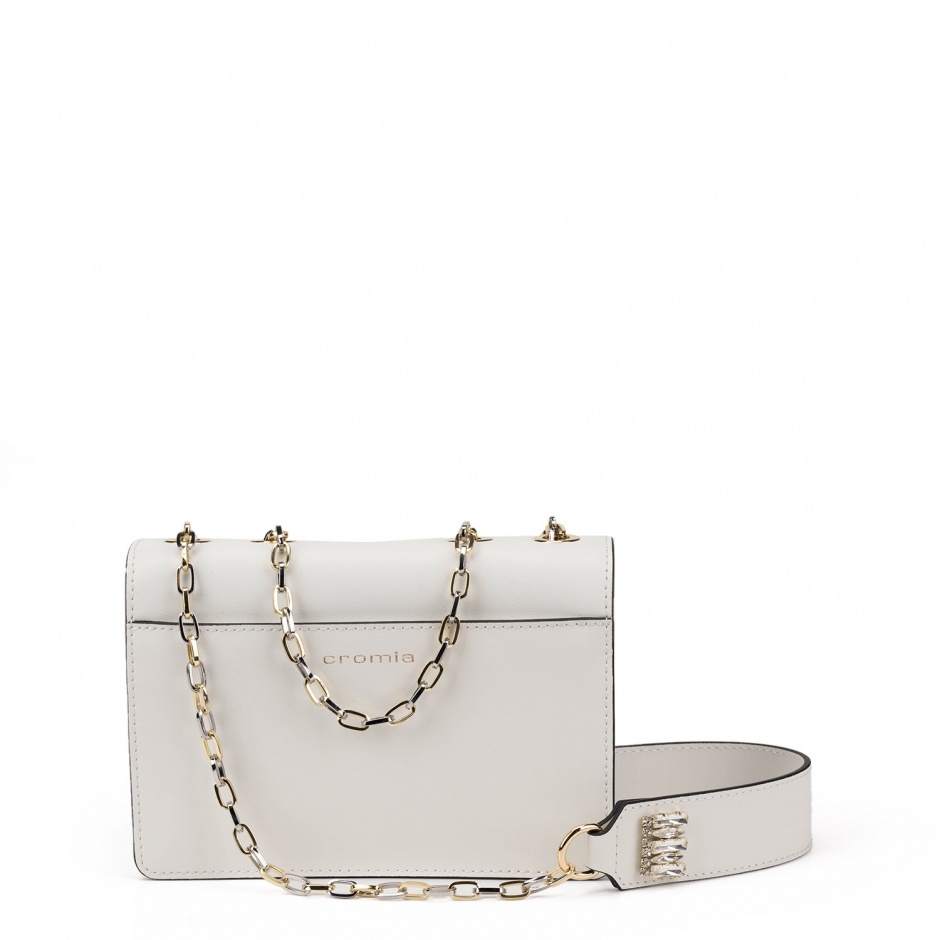 Cromia Дамска бяла мини чанта - изглед 3
