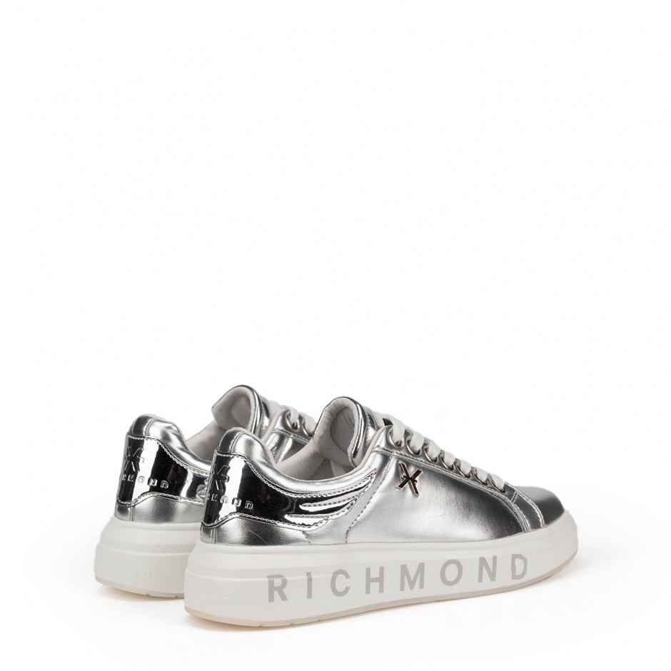 John Richmond Дамски сребърни спортни обувки - изглед 3