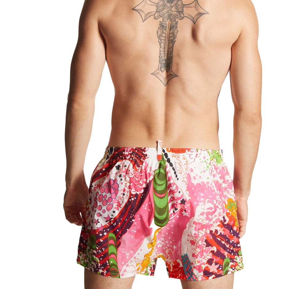 DSQUARED2 BEACHWEAR Мъжки цветни бански- шорти - изглед 4