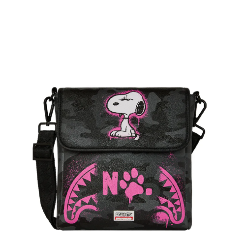 SPRAYGROUND Чанта за рамо PEANUTS SNOOPY PINK STENCIL