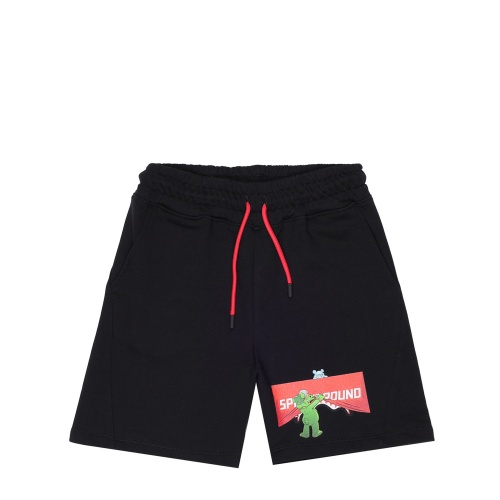 SPRAYGROUND Детски черни памучни къси панталони