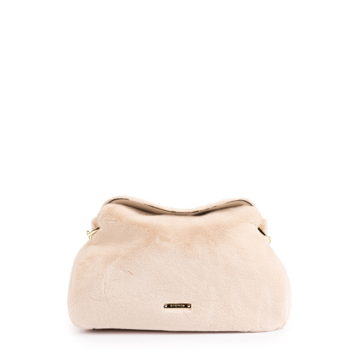 Cromia Дамска бежова чанта