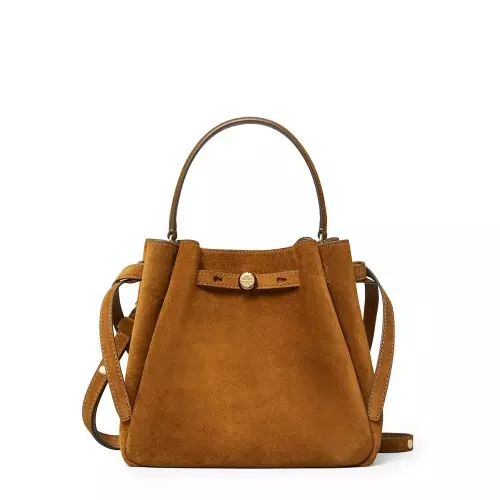 TORY BURCH Дамска кафява чанта Romy