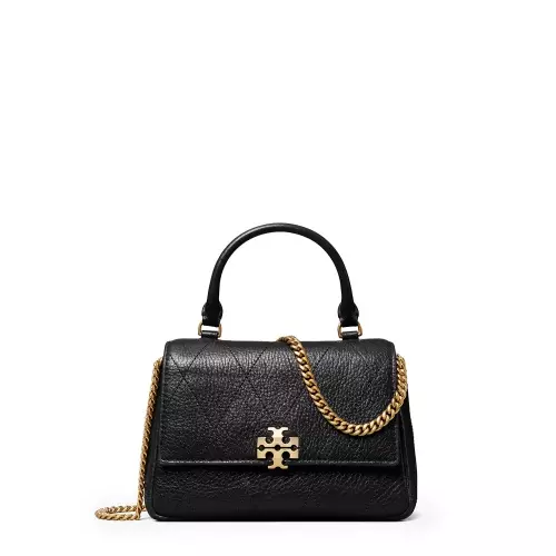 TORY BURCH Дамска черна чанта Mini Charlie