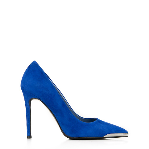 Albano Дамски сини обувки велур