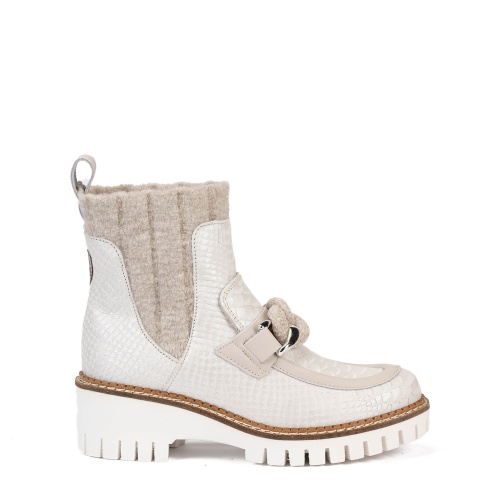 NEW ITALIA SHOES Дамски бели боти - Pepina NEW ITALIA SHOES Дамски бели боти