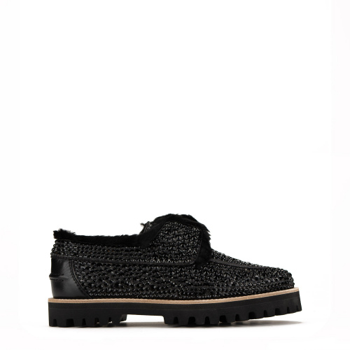 Le Silla Дамски черни обувки с вълна