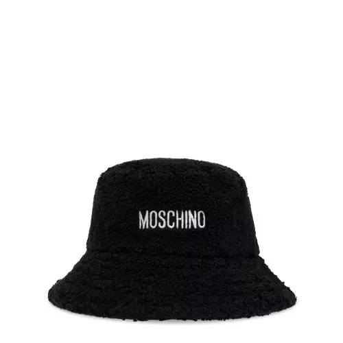 MOSCHINO Мека черна шапка