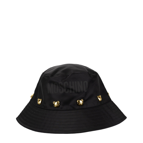 MOSCHINO Дамска черна шапка с периферия