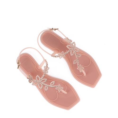 Menghi Дамски гумени сандали с цветя