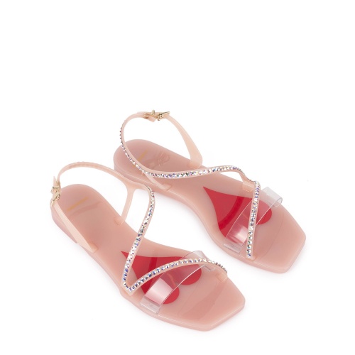 Menghi Дамски розови гумени сандали