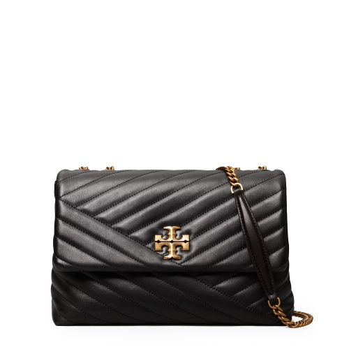 TORY BURCH Дамска черна чанта KIRA CHEVRON