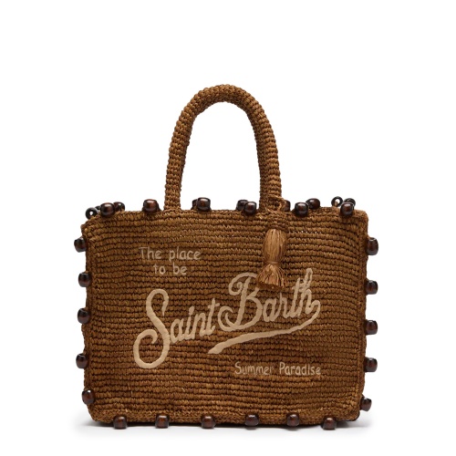 SAINT BARTH Дамска чанта рафия Colette