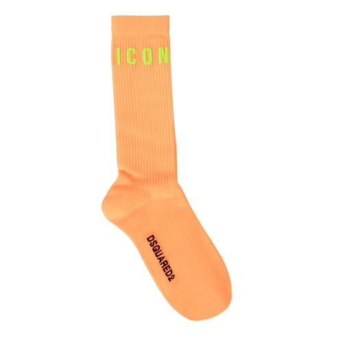 DSQUARED2 BEACHWEAR Сигнално оранжеви чорапи