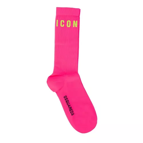DSQUARED2 BEACHWEAR Сигнално цикламени чорапи