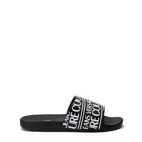 VERSACE JEANS Мъжки черни чехли
