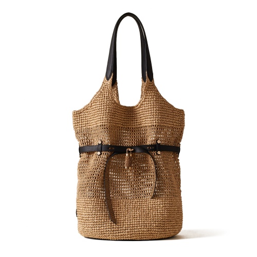 BORBONESE Дамска плетена чанта Premiere Bucket Bag
