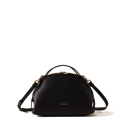 BORBONESE Дамска черна чанта Bowler Bag