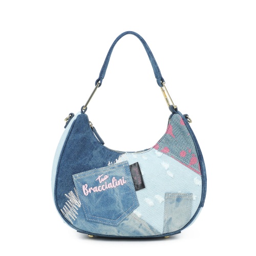 BRACCIALINI Дамска хобо чанта Amy Jeans