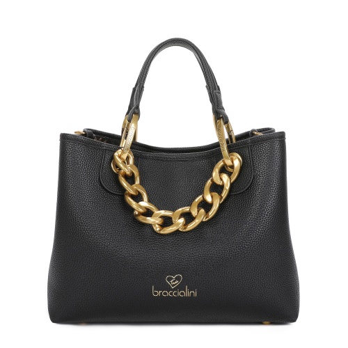 BRACCIALINI Дамска черна чанта Beth Jewels