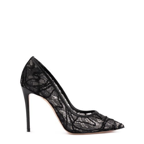 CASADEI Дамски черни обувки с бродерия Julia