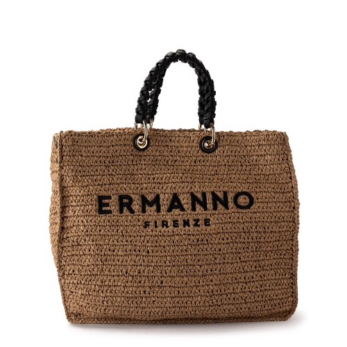ERMANNO FIRENZE Дамска чанта от плетена рафия Ashley