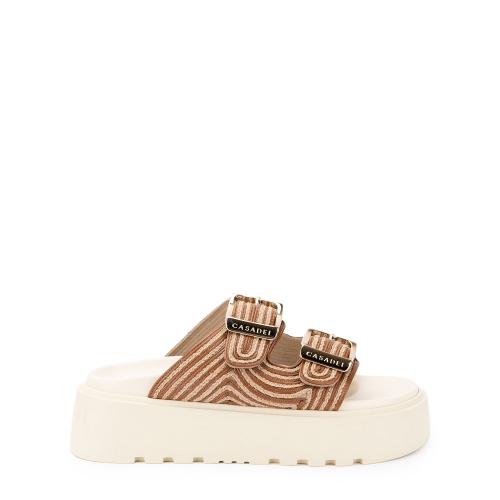 CASADEI Дамски чехли с платформа Thaiti Birki