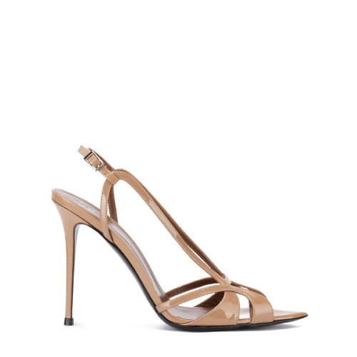GIUSEPPE ZANOTTI Дамски бежови сандали лак