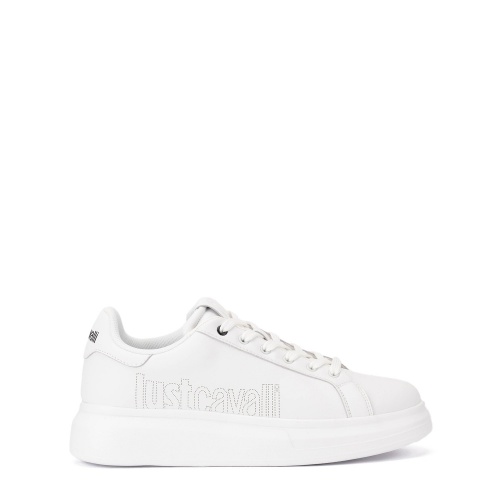 JUST CAVALLI Мъжки бели спортни обувки
