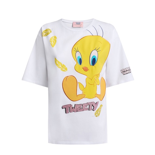 BRACCIALINI Дамска бяла тениска T-shirt lt