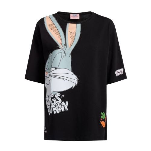 BRACCIALINI Дамска черна тениска T-shirt lt