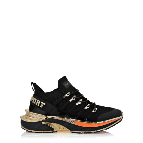 PLEIN SPORT Дамски черни маратонки RUNNER CHROME SURFER