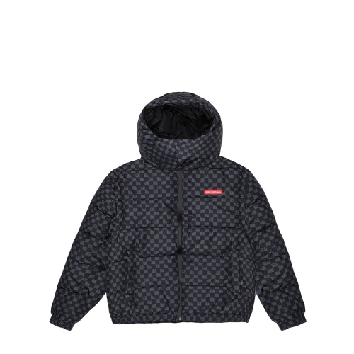 SPRAYGROUND Мъжко сиво яке две в едно Drip Check - Pepina SPRAYGROUND Мъжко сиво яке две в едно Drip Check
