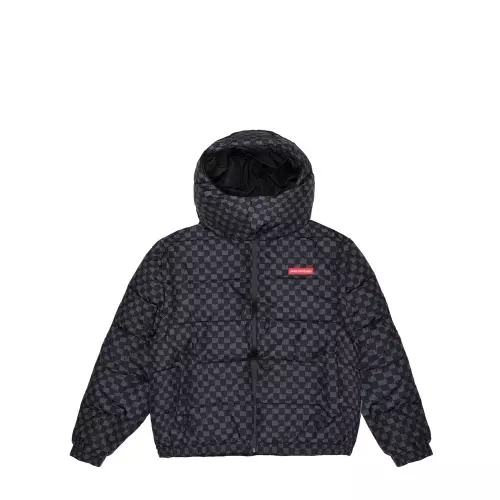 SPRAYGROUND Мъжко сиво яке две в едно Drip Check - Pepina SPRAYGROUND Мъжко сиво яке две в едно Drip Check