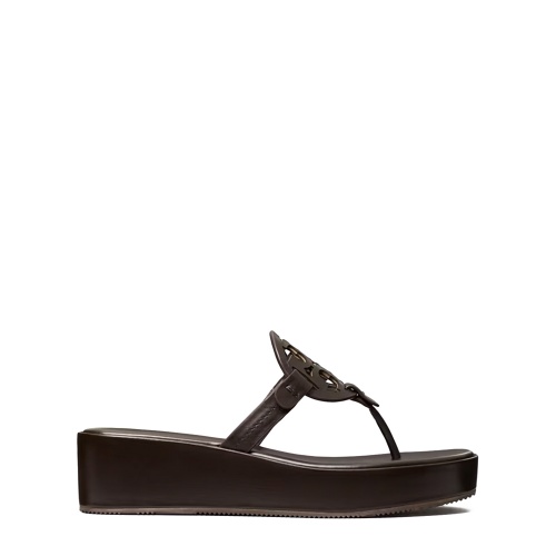 TORY BURCH Дамски кожени чехли MILLER WEDGE