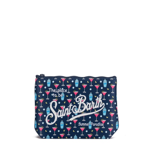 SAINT BARTH Чантичка Aline с щампа коктейли