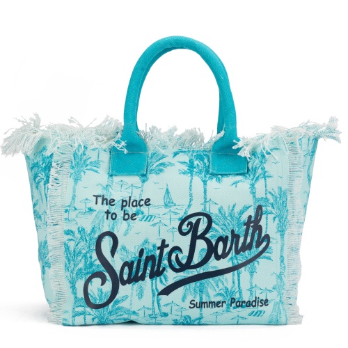 SAINT BARTH Синя плажна чанта Vanity