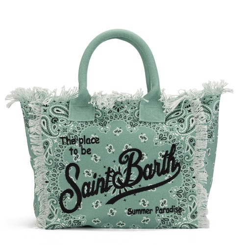 SAINT BARTH Зелена плажна чанта Vanity