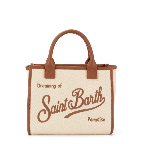 SAINT BARTH Дамска бежова чанта Vanity