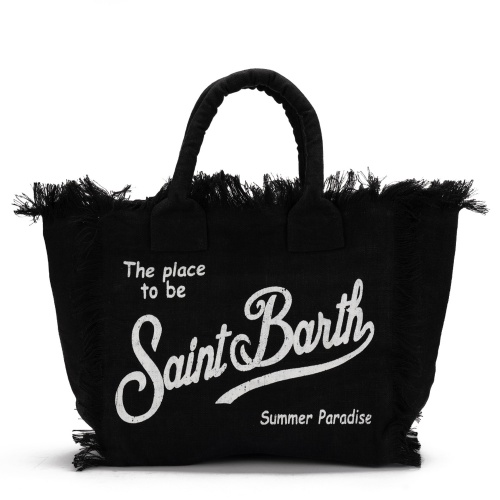 SAINT BARTH Черна плажна чанта Vanity