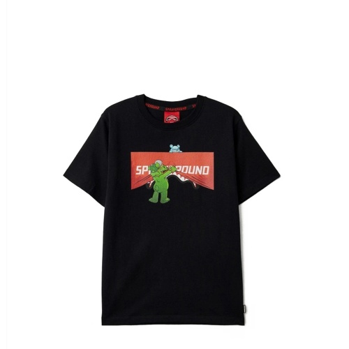 SPRAYGROUND Детска черна памучна тениска