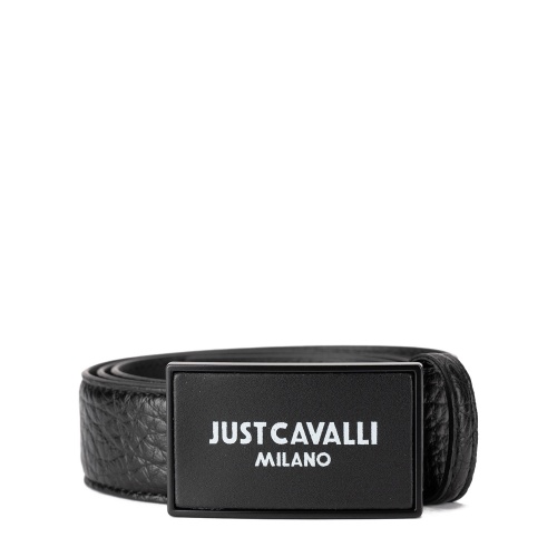 JUST CAVALLI Мъжки черен колан