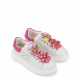 TOSCA BLU Дамски спортни обувки с цветя - изглед 2