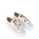 STOKTON Дамски бели обувки с брошки - изглед 2