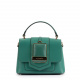 Cromia Дамска зелена чанта с капак - изглед 1