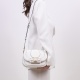 Cromia Дамска бяла чанта с капак - изглед 4