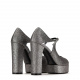 Casadei Дамски сиви обувки с платформа - изглед 3