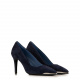 Albano Дамски сини обувки велур - изглед 4